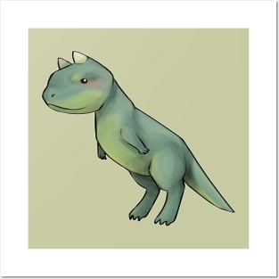 Cute Carnotaurus Dino Posters and Art